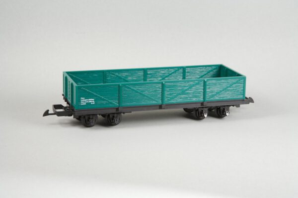 Niederbordwagen ohne Bühne, grün