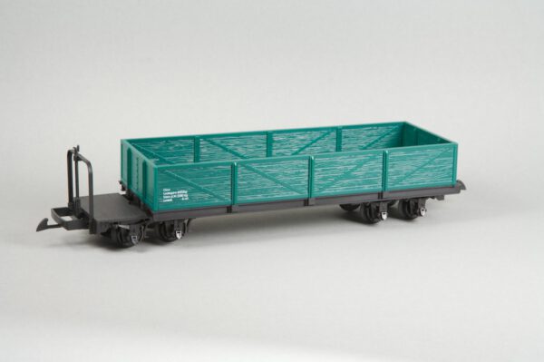 Niederbordwagen mit Bühne, grün