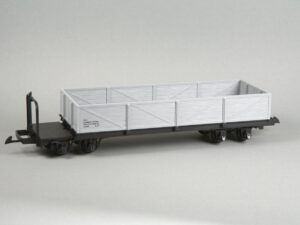 Niederbordwagen mit Bühne, grau