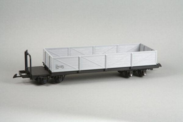 Niederbordwagen mit Bühne, grau