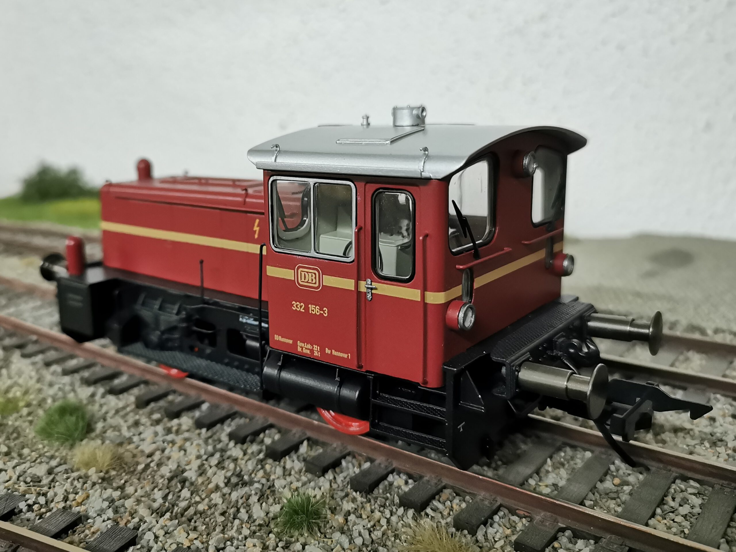 Köf3 BR332 Epoche IV mit Hakenkupplung Spur 0 1:45