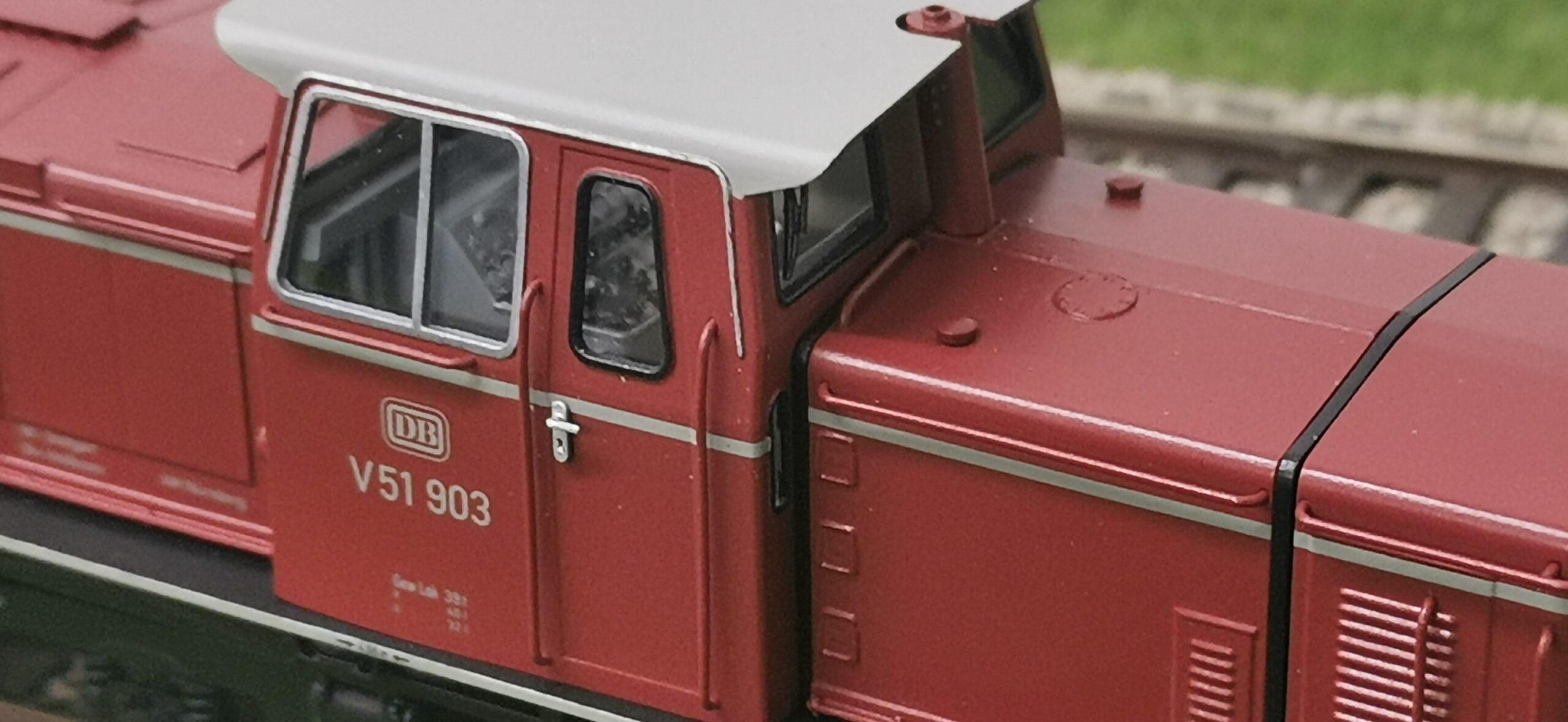 Fertigmodell V51 903 der DB für Baugröße 0e 1:45
