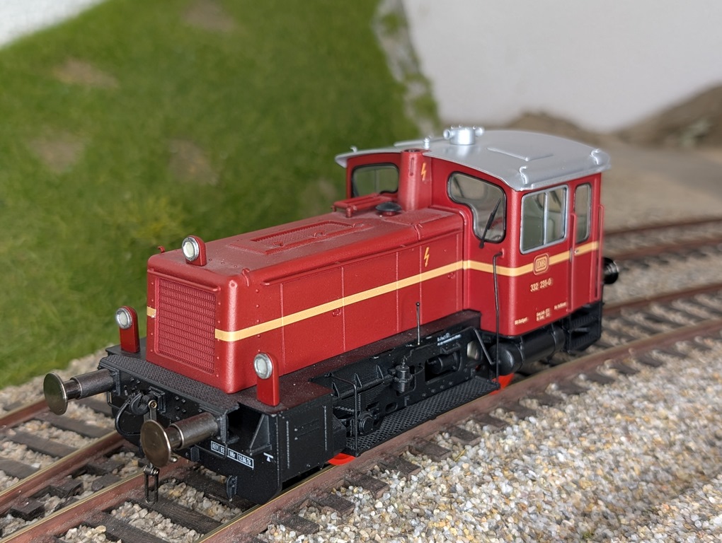 Köf3 BR332 Epoche IV mit Schraubenkupplung Spur 0 1:45