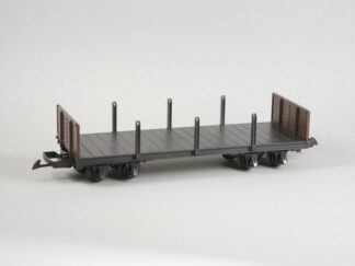 Hochbordwagen mit Rungen, braun