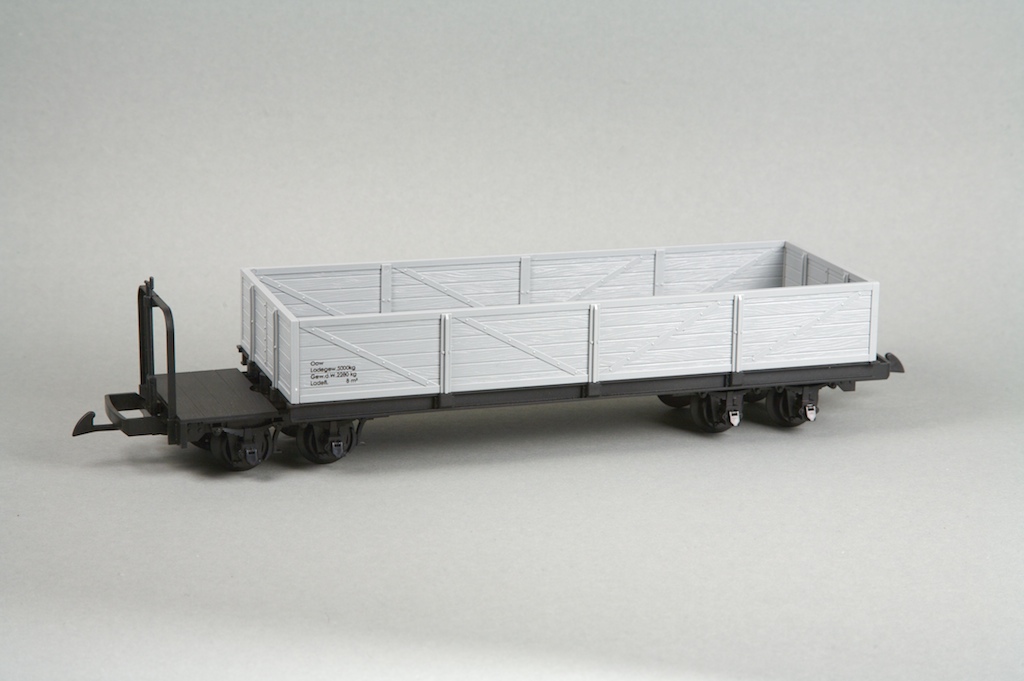 Hochbordwagen mit Bühne, grau